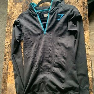 Gymshark RARE Onyx Hoodie black mens MEDIUM